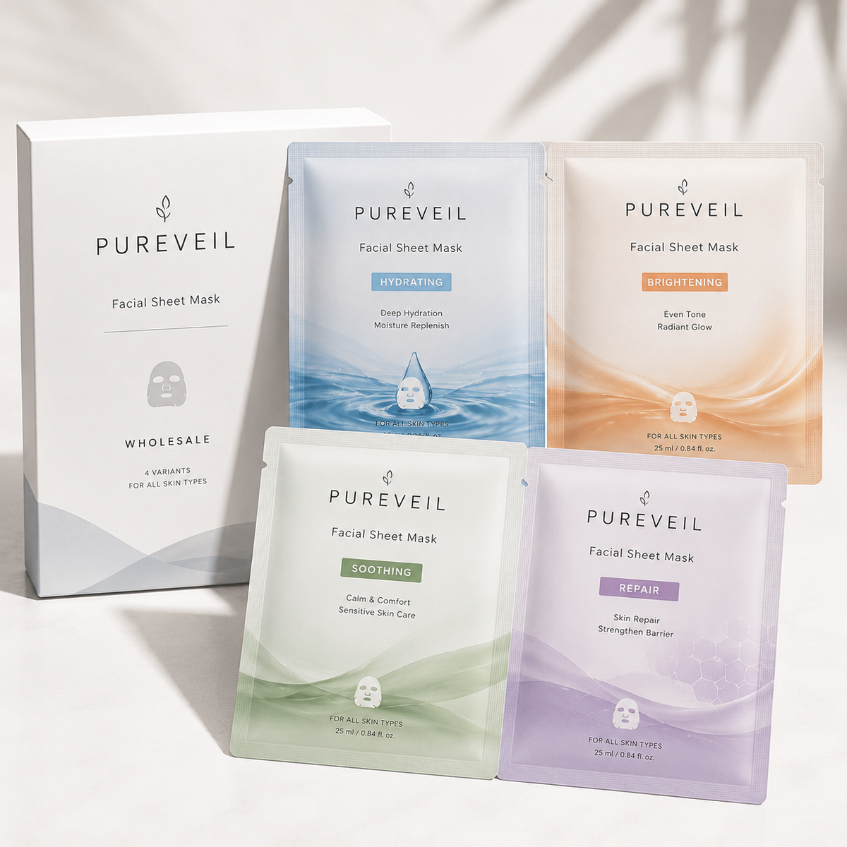 Wholesale Facial Sheet Masks – Hydrating, Brightening & Repair | Private Label