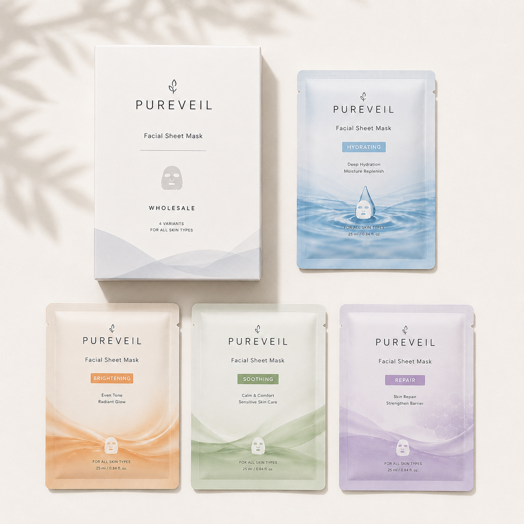 Wholesale Facial Sheet Masks – Hydrating, Brightening & Repair | Private Label