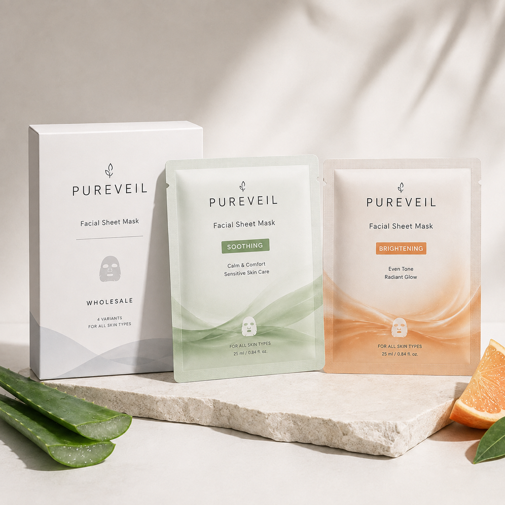 Wholesale Facial Sheet Masks – Hydrating, Brightening & Repair | Private Label
