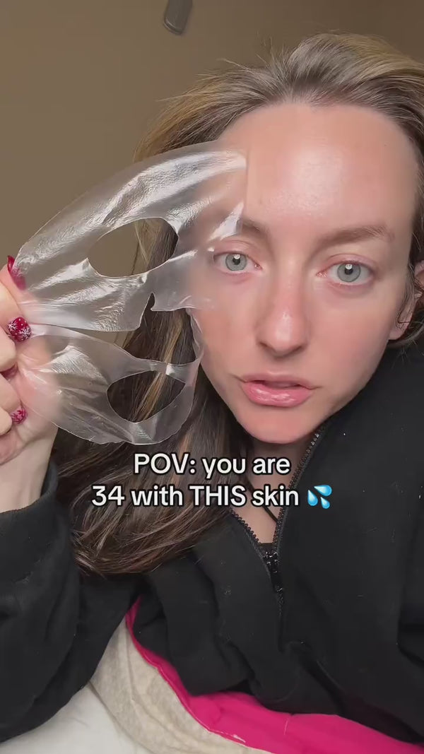 My skin has never glowed like this before. Plump, hydrated, glowing skin ✨#glassskin #collagenmask #skincare #skincareroutine #antiaging