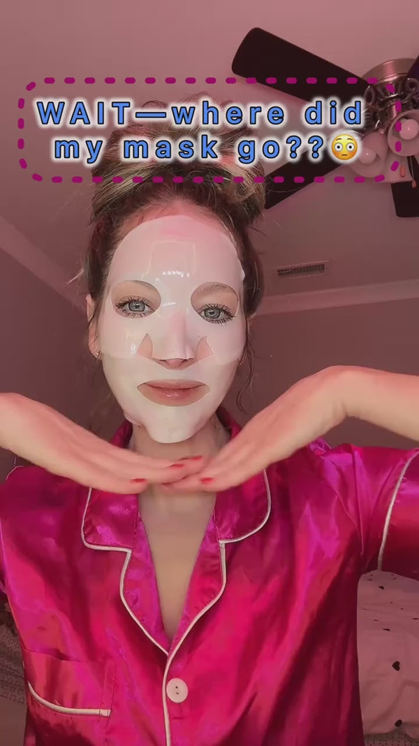 This collagen mask plumps skin and hydrates! #collagenmask #skincareroutine #glassskin #skincare #hydratingmask