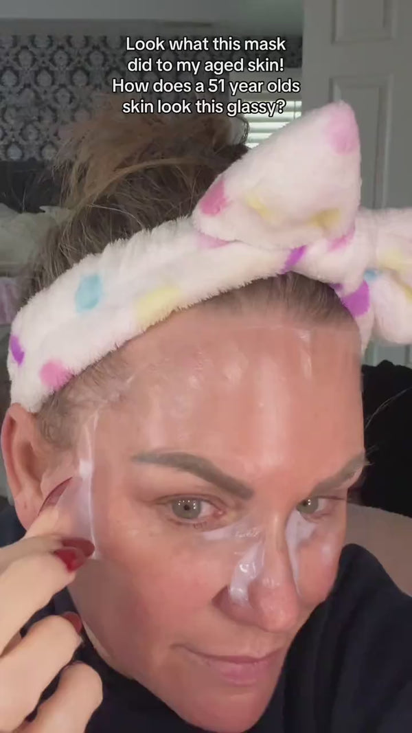 This collagen mask is a game changer ✨ I am obsessed! #collagenmask #glassskin #skincare #hydratingmask #skincareroutine